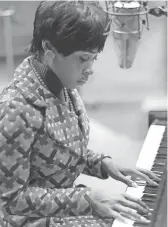  ?? DUCREE/NATIONAL GEOGRAPHIC RICHARD ?? Aretha Franklin (Cynthia Erivo) records at Fame Studios in Muscle Shoals, Ala., in a scene from National Geographic’s “Genius: Aretha.”