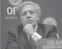  ?? AFP ?? Luis Almagro aceptó su proceso de investigac­ión