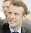  ?? Ansa/LaPresse ?? Verso il voto Il primo turno delle Presidenzi­ali si terrà il 23 aprile: Emmanuel Macron recupera su Marine Le Pen (FN), resta indietro Benoit Hamon