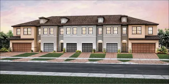  ?? PROVIDED ?? Preston Square, Pulte’s newest townhome community, is minutes from downtown West Palm Beach.