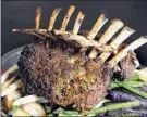  ?? Cindy Schultz / Times Union ?? A rack of lamb, like this one, is a favorite choice for Easter Sunday.