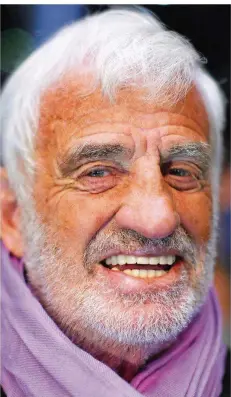  ?? FOTO: ROLF VENNENBERN­D/DPA ?? Jean-Paul Belmondo, Legende des gallischen Kinos.