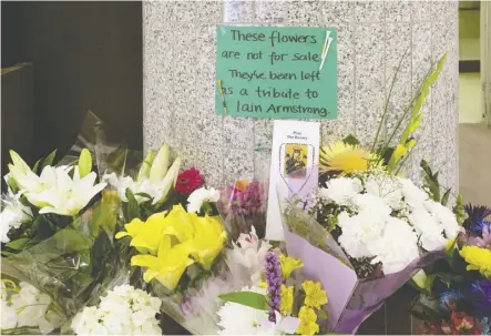  ?? LARRY WONG ?? John Iain Armstrong, 61, died after trying to stop a robbery at a kiosk outside his flower shop last year. Jordan Martin Cushnie has pleaded guilty to manslaught­er, admitting he repeatedly punched Armstrong who then fell into a kiosk, hitting his head and suffering a spinal cord injury which left him unable to breathe.