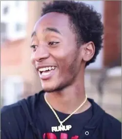  ?? COURTESY PHOTO ?? Rasheen Jones, 20, was fatally shot on Feb. 1, 2021. Jones was an aspiring Philadelph­ia rapper who performed under the stage name RunUp Rico.