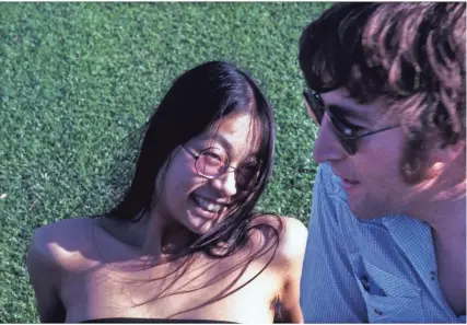  ?? PHOTOS PROVIDED BY MAY PANG ?? A photo of May Pang and John Lennon during “The Lost Weekend.”