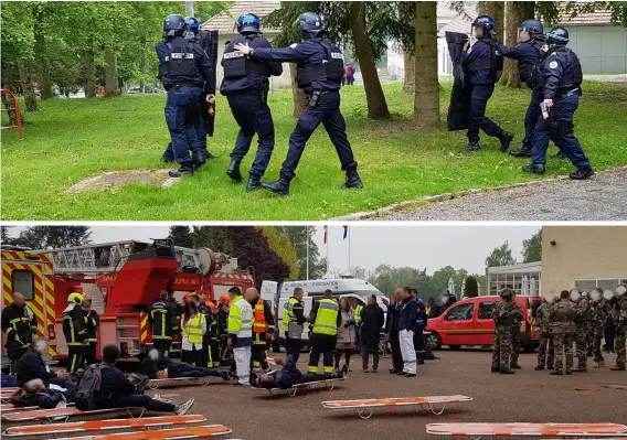  ??  ?? Un exercice va être organisé cette semaine à Melun, comme en mai dernier à Gurcy-le-Châtel. Les abords du site seront fermés au public mais des consignes vont être diffusées aux riverains