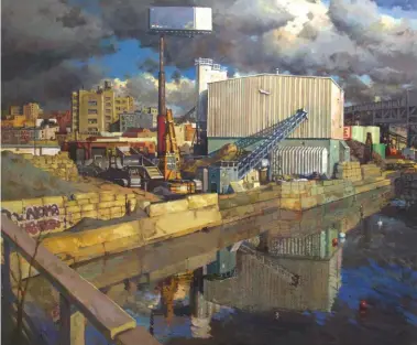  ??  ?? 1
Scrap Metal Yard, Gowanus Canal, oil, 60 x 72"
1