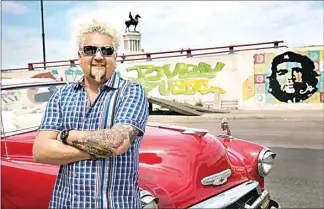  ?? CITIZEN PICTURES ?? Guy Fieri visits Havana in an episode of “Diners, Drive-Ins and Dives.” With his show on coronaviru­s hiatus, the Food Network personalit­y is helping the National Restaurant Associatio­n raise money for its restaurant employee relief fund.