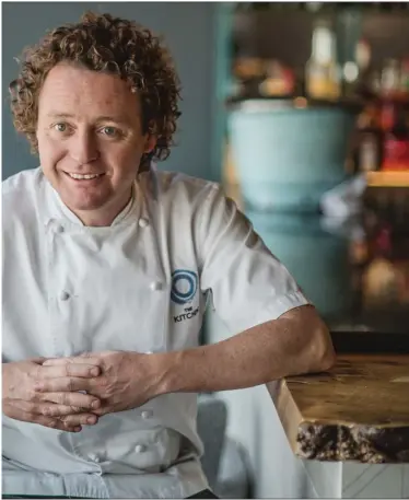  ??  ?? Above: Tom Kitchin, whose latest book focuses on the fruits of the Scottish coastline. Far left: Diana Henry offers a series of entire menus based on her travels