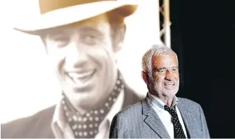  ?? ASSOCIATED PRESS FILE ?? Actor Jean-Paul Belmondo, an icon of New Wave French cinema, arrives at the opening ceremony of the Lumiere Festival, in Lyon, central France, in 2013.