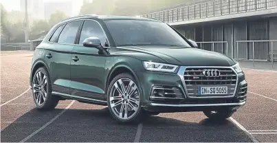  ??  ?? The Audi SQ5 is now petrol powered and will cost just over £51,000.