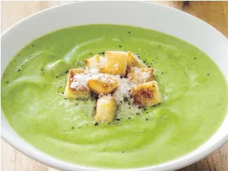  ??  ?? The recipe for this broccoli-cheese soup appears in the cookbook All-Time Best Soups.
