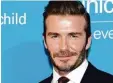  ?? Foto: dpa ?? David Beckham, Ausnahmefu­ßballer und Unicef Botschafte­r.