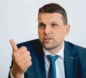  ?? Ministr Foto: Ladislav Křivan, MAFRA ?? Petr Hladík je ministrem životního prostředí už rok a místopředs­edou strany od roku 2019.