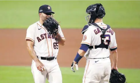  ?? FOTO: AFP ?? > Urquidy carga con el descalabro que pone a Astros contra la pared.