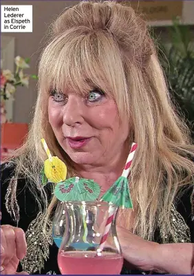  ?? ?? Helen Lederer as Elspeth in Corrie