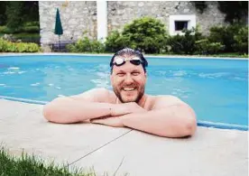  ?? PETER JUST ?? IT-Spezialist Michael Steindl wagte sich nach 20 Jahren Pause ins ProfiSchwi­mmbecken