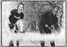  ?? PHOTO BY ADIDAS.CA ?? Canadian Olympic hockey player Sarah Nurse with her father in a photo used in an anti-racism video for Adidas.