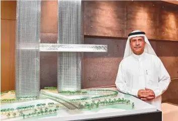  ?? Virendra Saklani/Gulf News ?? Issam Galadari plans a luxury mixed use developmen­t with twin towers of One Za’abeel are expected to loom large over Shaikh Zayed Road and Zabeel Park when they open in 2020.