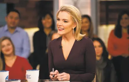  ?? Nathan Congleton / NBC ?? Megyn Kelly a day before her controvers­ial comment Tuesday; Wednesday she apologized and Friday the show was canceled.