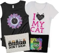  ?? ?? Calling all cat lovers and children at heart! LisetteArt Shop features cat-themed apparel, arts, and goods with whimsical illustrati­ons for all ages that are sure to make you smile. LisetteArt­Shop.com