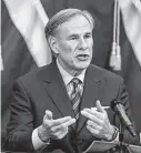  ?? Lynda M. Gonzalez / TNS file photo ?? Gov. Greg Abbott’s order prohibits any entity, including private business, from enforcing a vaccine mandate.