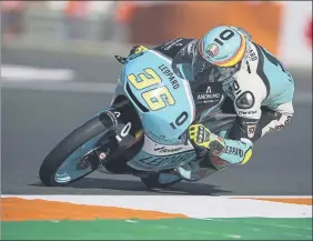  ?? FOTO: EFE ?? Joan Mir, campeón del mundo de Moto3. A por su undécimo triunfo del año