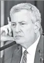  ??  ?? Mayor de Blasio