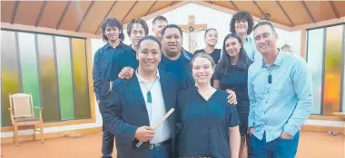  ?? ?? Wellington musician and Fulbright scholar Dexter Stanley-Tauvao together with New York violinist Bridget Kinneary travelled to Kaitaia from New York last month to hold a series of music workshops and a special music recital at Kaitaia’s Pompallier School church.