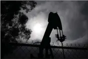  ?? JAE C. HONG — THE ASSOCIATED PRESS ?? A pumpjack operates in Bakersfiel­d.