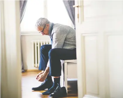  ?? GETTY IMAGES/ISTOCK PHOTO ?? While “jumping” out of bed may sound like a fine idea, as one gets older, it’s prudent to take it more slowly.