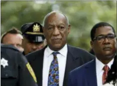  ?? MATT SLOCUM — THE ASSOCIATED PRESS FILE ?? In this file photo, Bill Cosby departs after a sentencing hearing at the Montgomery County Courthouse in Norristown, Pa. Cosby’s trial judge is rejecting the actor’s bid for a new trial or sentencing hearing and directing him to file any appeals with the state Superior Court. Cosby is serving a three- to 10-year state prison term after a jury this year convicted him of drugging and molesting a woman at his home in 2004.