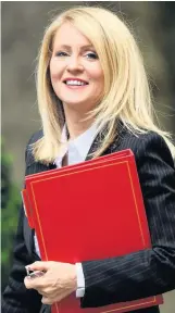  ?? Work and Pensions Secretary Esther McVey has said families could lose out ??