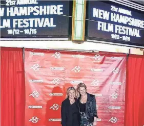  ?? PROVIDED BY MILES WOODWORTH ?? Nicole Gregg, left, is handing off leadership of the New Hampshire Film Festival to Tina Sawtelle, executive director of The Music Hall in Portsmouth. The event is held each October in Portsmouth.