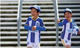  ?? ?? Brighton have youth on and off the field. Photograph: Peter Cziborra/Action Images/