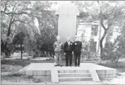  ??  ?? A STATUE was recently erected in Kunming, China, to honor Nationalis­ts who fought in World War II.