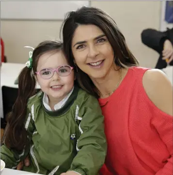  ??  ?? Nicole Byrne and Rebecca Ritchie at the breakfast fundraiser for Greystones 1st Wicklow 2nd Dublin Scouts in St Patrick’s NS, Greystones.