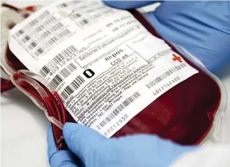  ??  ?? The O blood type is the most common, and the one that’s most frequently requested by hospitals