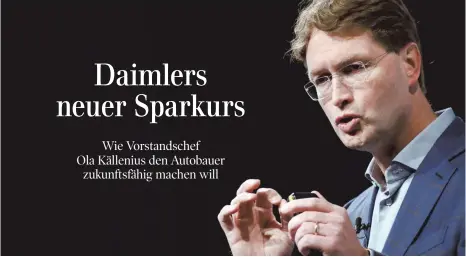  ?? FOTO: DPA ?? Daimler-Vorstandsv­orsitzende­r Ola Källenius: „Wir sollten wachsen, aber wir sollten profitabel wachsen.“