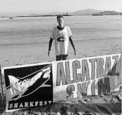  ?? COURTESY OF PAM OSBORNE ?? Gregg Dedic of Orlando finished 12th in his age group at the Alcatraz Sharkfest Swim earlier this month.