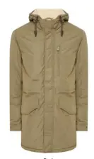  ??  ?? Parka €100, Jack &amp; Jones, Arnotts