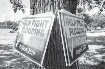  ?? Yi-Chin Lee / Staff photograph­er ?? Harris County Judge Ed Emmett praised the approval of the flood bond measure, which was designed to protect the area in future storms and was the largest county voters have ever approved.