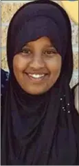  ??  ?? BACK HOME: Fatuma Kadir has been reunited with her family