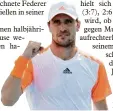  ?? Foto: dpa ?? Nach dem Sieg gegen Andy Murray will Mi scha Zverev seinen Siegeszug gegen Ro ger Federer fortset zen.