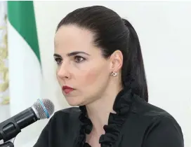  ?? ESPECIAL ?? Gabriela Sierra Palacios, comisionad­a presidenta del ITAIPUE.