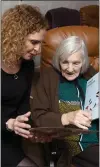  ??  ?? Judith with Barbara at Antonine House care home