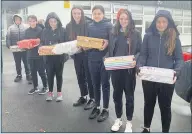  ?? (Pic: Rachel Kelly) ?? Pupils from Kildorrery National School pose for a picture while donating their presents for 2021’s Team Hope Shoebox Appeal.
