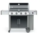  ??  ?? The natural-gas or propane-fuelled grill is a workhorse. Weber, pictured, is among the popular brands.