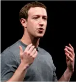  ?? KEYSTONE ?? Mark Zuckerberg