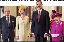  ??  ?? POMP: Spain’s royals have just finished a UK state visit